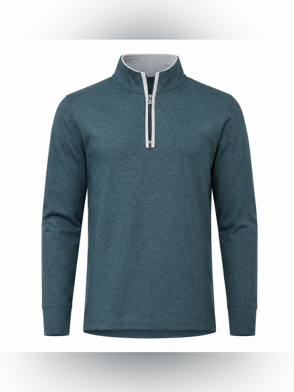 The Normal Brand Puremeso Weekend Quarter Zip Green Gables Pullover Mens Medium
